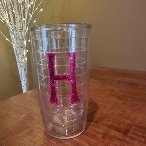 Lightly used 16 oz. “H” Tervis tumbler. No lid or straw.